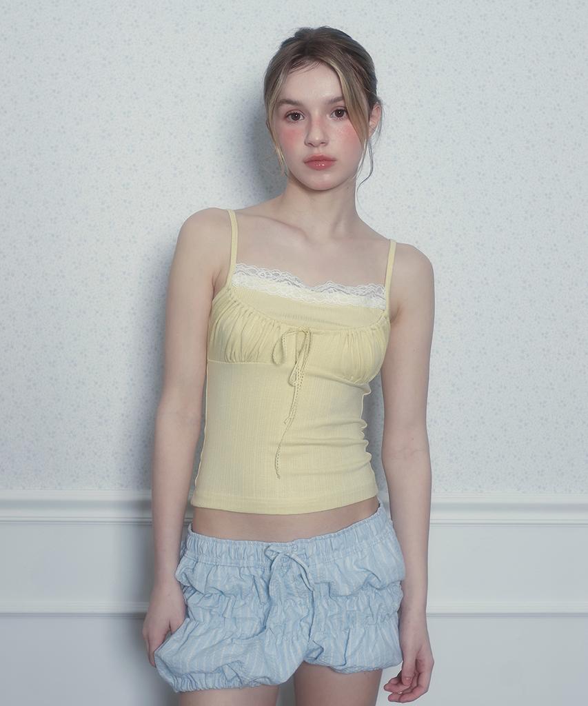 Yuupeu Daisy Sleeveless Top - Yellow