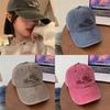 Girls Embroidered Baseball Cap With Adjustable Fit For Summer Sun Protection And Casual Wear