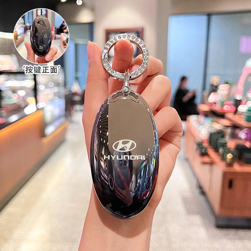 tpu 5/7 Buttons Auto Smart Remote Key Shell Fob Cover for Hyundai Grandeur GN7 Kona Ev 2023 lonic 6 Car Key Case Accessories NN3