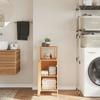 VidaXL Bathroom Cabinet with Shelf 36x33x87 Cm Bamboo 373369