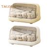 Baby Bottle Drying Rack with Cover 360-Degree Sealing Kitchen Cabinet Organizer Bottle Holder for Valves Straws Nipples Space-Saving Countertop Dryer