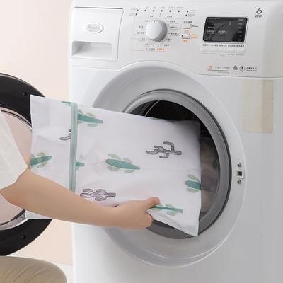 Kaktus-Print Wäschenetz Strapazierfähige Waschnetze Kleiderschutz Anti-Verformung Schmutzwäsche Aufbewahrungsbeutel Badezimmer-Organizer Neu