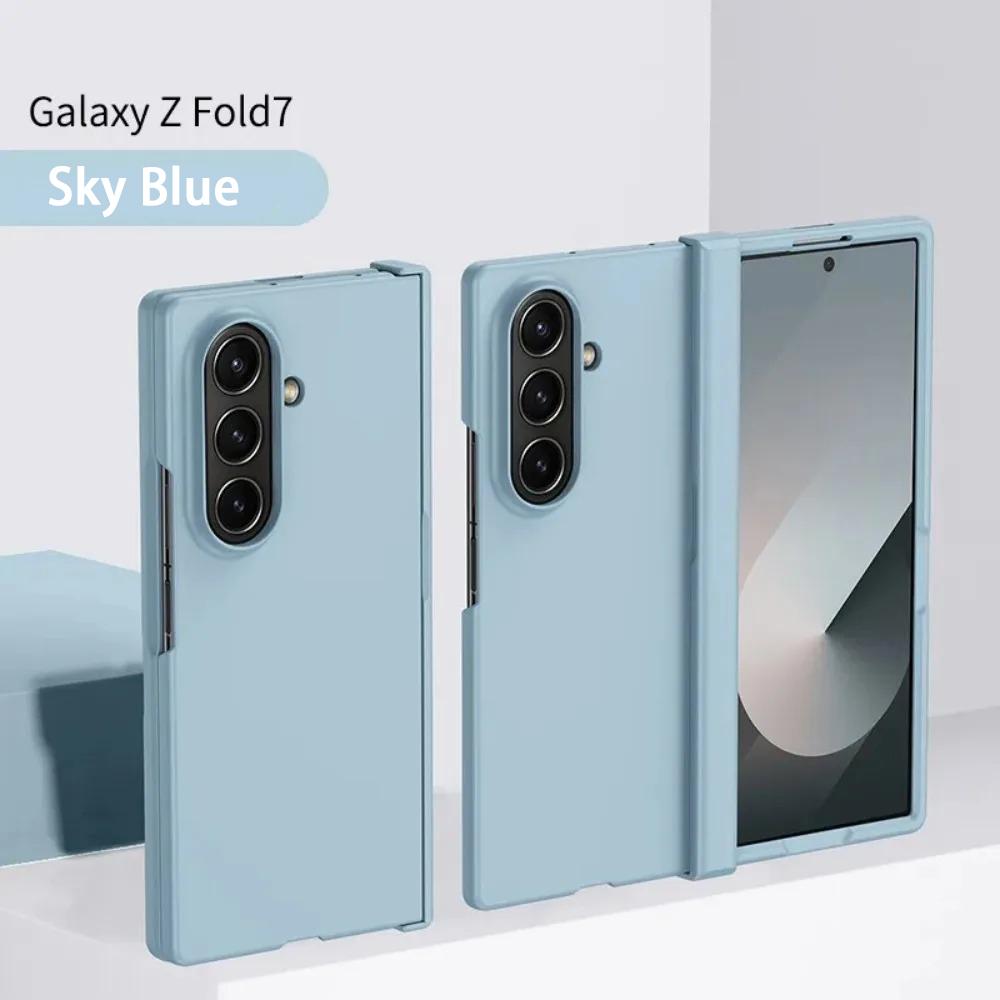 Skin Feel Slim Case for Samsung Z Fold 7 Flod 6 5 4 3 5G Zflod 5 flod4 Candy Plastic Fold Shockproof Hinge Protection Hard Cover