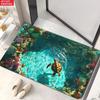 Turtle Shaped Pool Door Mat Anti Slip Bathroom Floor Mat Suitable for Bedrooms Living Rooms Entrances Camping Outdoor Carpets