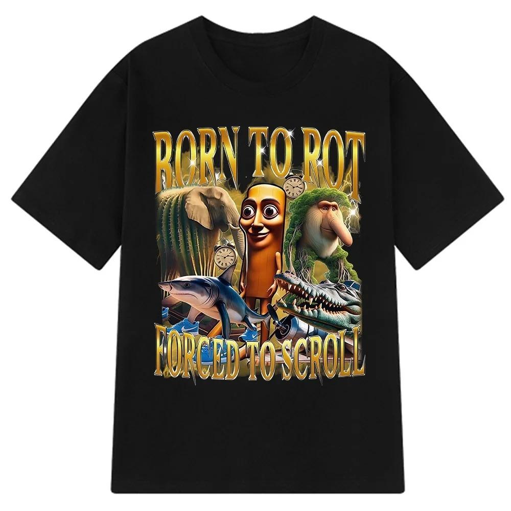 ZX TEE Italian Brainrot Tralalero Tralala Tung Tung Tung Sahur Bombardiro Crocodilo Funny Meme T-Shirt Men Women Cotton Tees Y2k Tops