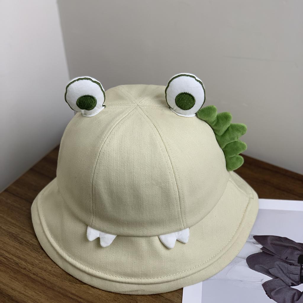 Cute and funny fisherman hat children cartoon three-dimensional big eyes dome basin hat men sweet and cute sunshade sunscreen hat