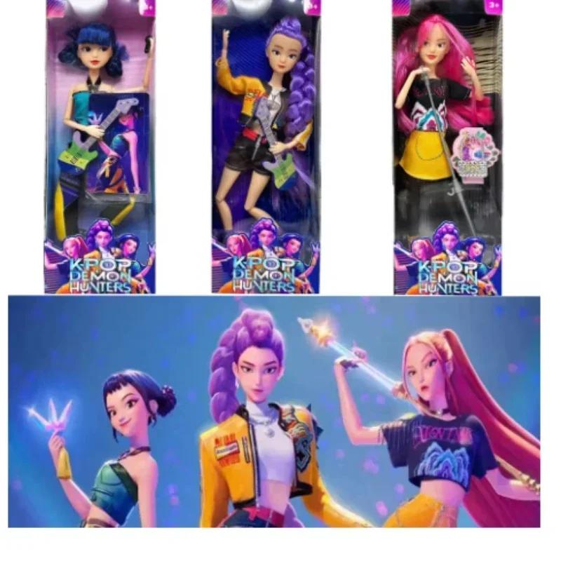 Anime K Pop Demon Hunters Witch Hunter Group High Appearance Glue Doll Girl Heart Decorative Holiday Gift