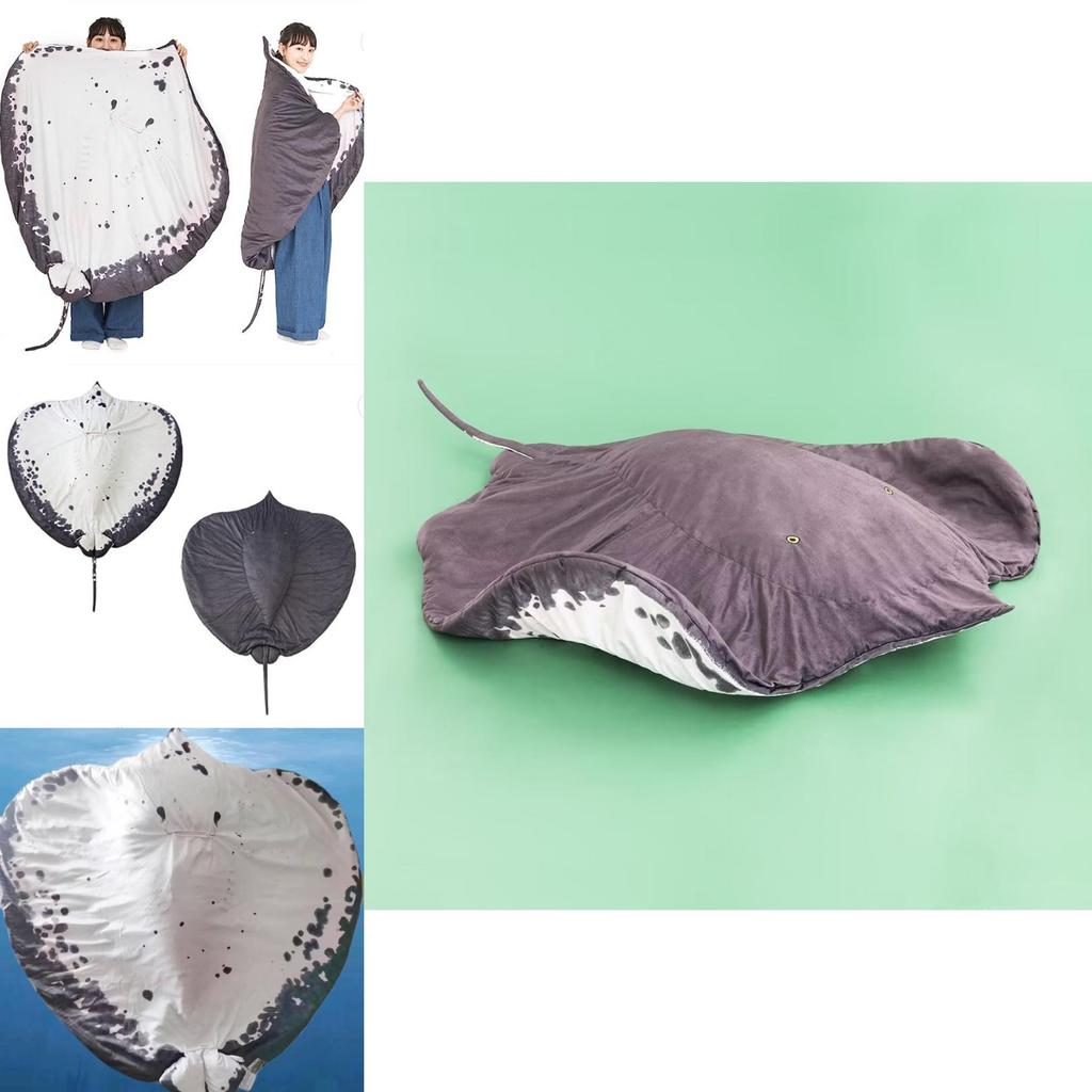 Custom-made Devil Fish Plush Toy And Throw Blanket Set Ideal Gift For Girls