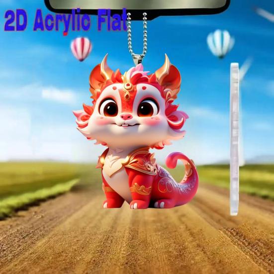 Pet Cat Hanging Pendant with Lanyard Easy To Hang Adorable Kitty Acrylic Pendant Christmas