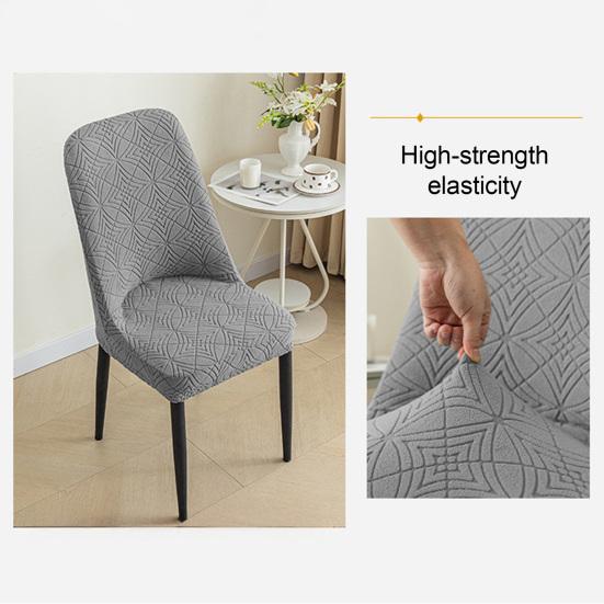 Chair Cover High Elasticity All-Inclusive Design Protective Fit Hidden Elastic Strip Less Slipping Super Soft Dining Chair