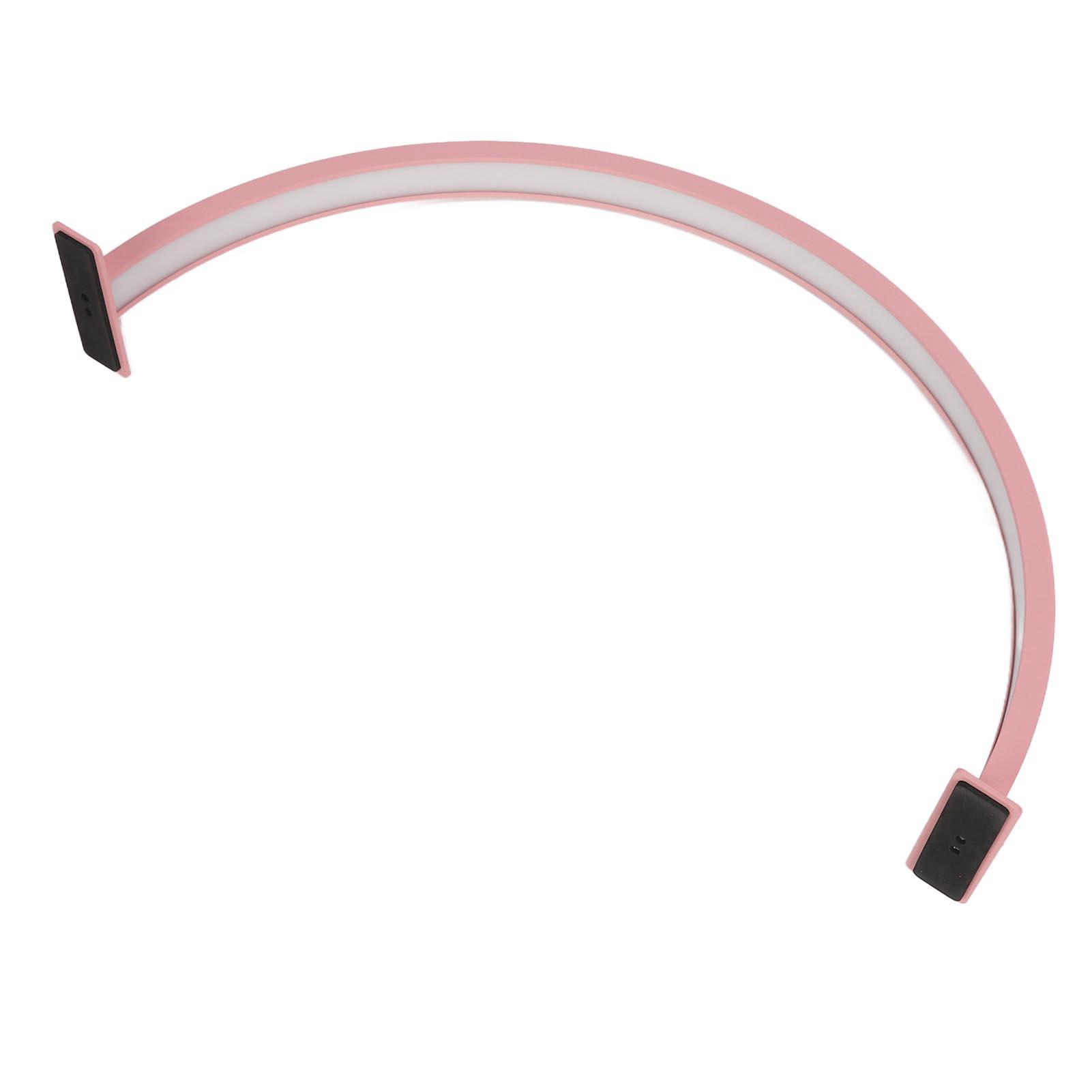 

Светодиодная розовая лампа для ресниц 75 см 30 Вт 3000 К‑6500 К Полумесяц настольная лампа для ухода за кожей ногтей красота UK Plug EU Plug