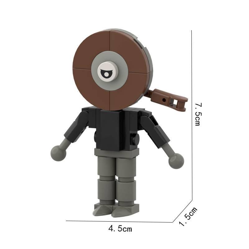 

World Dandys Building Block Toy Cartoon Animation Children Assembling Dolls Brown