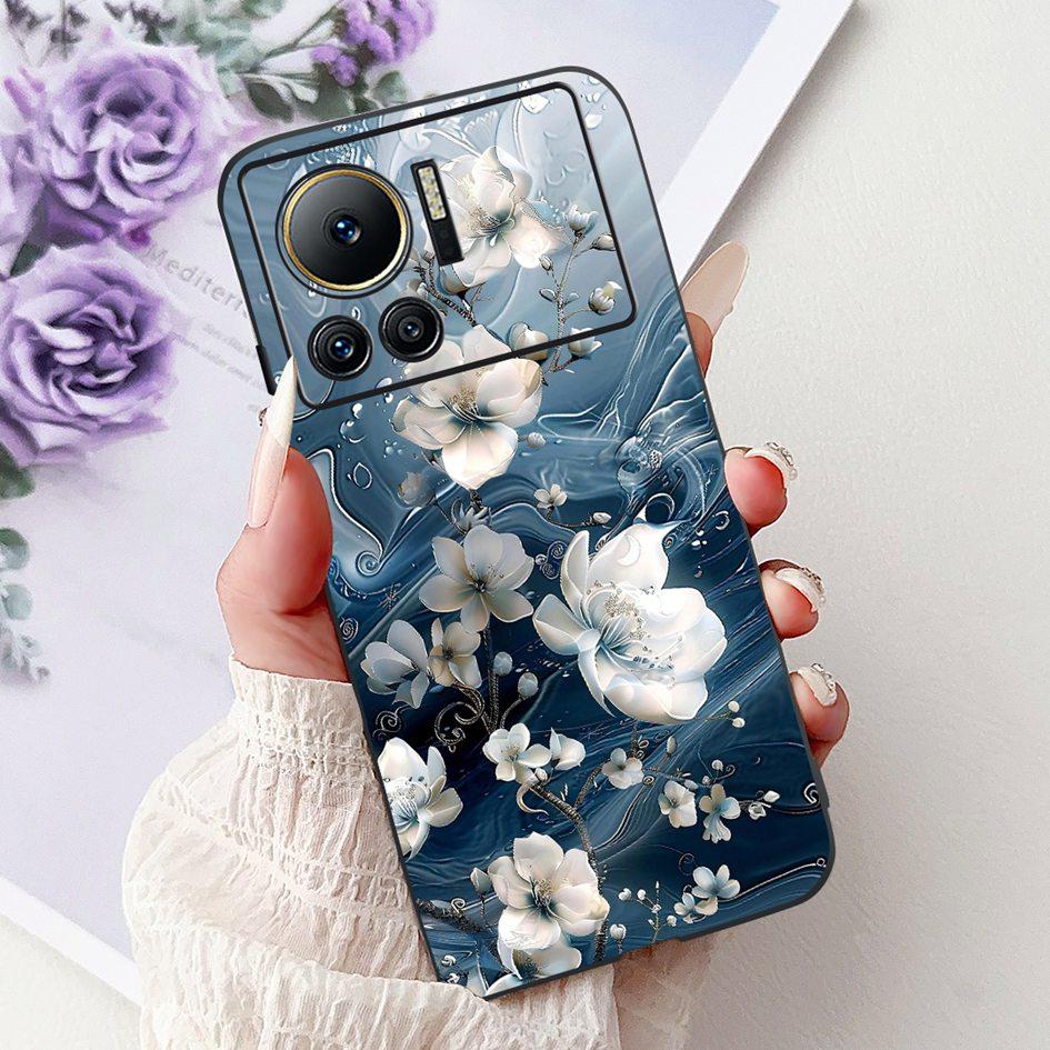 Für Infinix Note 12 VIP Hülle X672 Cover Neue Stilvolle Blume Schmetterling Weiche Silikon Handyhülle Für Infinix Note 12i X6819 Bumper