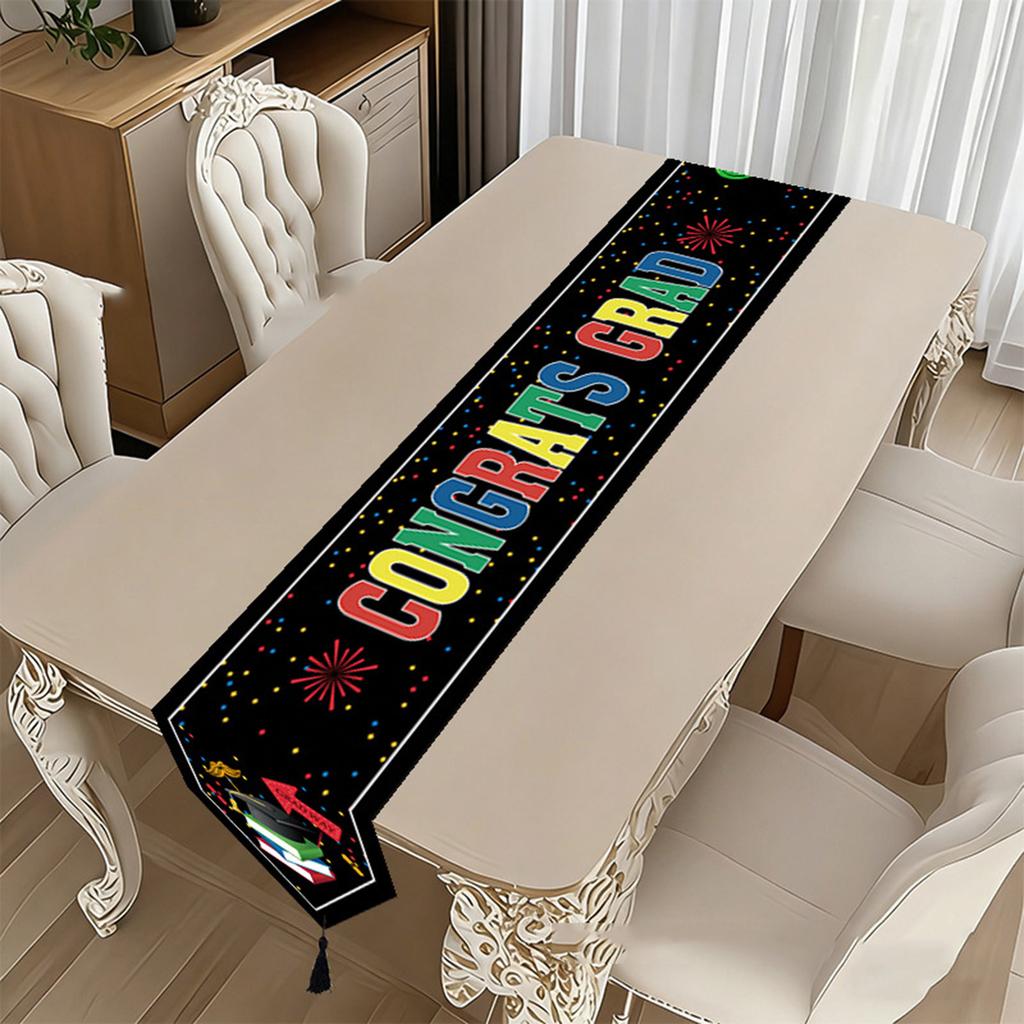 Tablecloth Graduation Party Event Indoor Dining Activity Table Decoration Items Table Flag