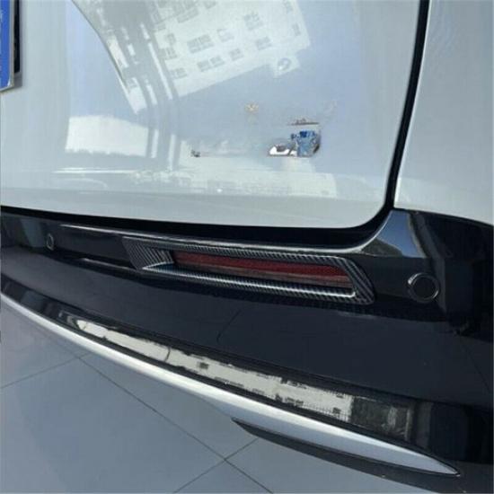 Carbon Fiber Rear Fog Lamp Bumper Light Cover Trim For Toyota Sienna 2021-2023