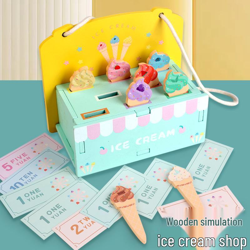 

Kids Wooden Ice Cream Cone Toy Set - Educational & Fun Zhejiang Yunhe