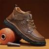 Men's High-top Casual Shoes Handmade Shoes Casual Sneakers Plus Size 39-48