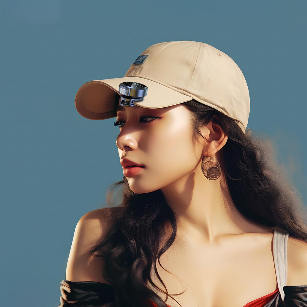 Round Mini Wireless Lavalier Microphone Intelligent Noise Cancellation 24G Wireless Connection Professional Grade Pickup Mic