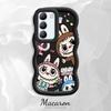 Painted Pattern Big Wave Edge Soft Silicone Material Macaron Phone Case Shockproof Protective Rubber Casing for OnePlus Vivo Motorola Moto