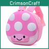 Kids School Backpack With Cartoon Mushroom Design For Toddlers And Preschool Children