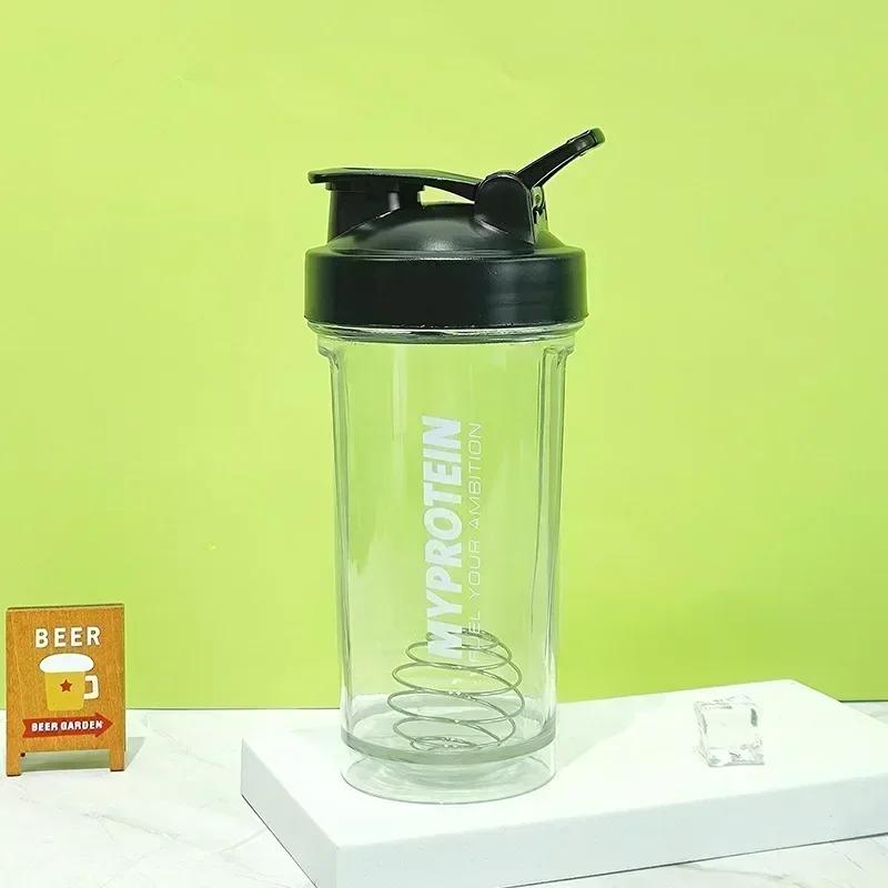 500ML Transparent Graduated Cup Sports Shake Bottles Fitness Portable Water Blender Bottle Milkshake Protein Powder Mixing Cup