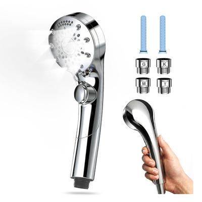 Shower Head with Handheld Water Water Water Skin Hair Pore Powerful Mist Shower Nano High Water Heat Moisturizing Water-Saving Stop, Ultra-Fine