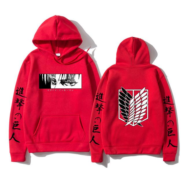 Mangas compridas femininas japão anime ataque em titã moletom com capuz harajuku moletom com capuz streetwear roupas