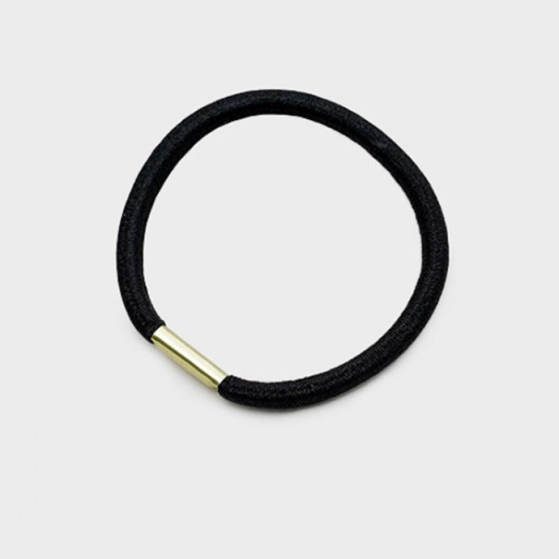 Daiso Black Hair Ties  Pack Of 40