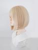Eileen Bob Blonde Wig, Natural Fluffy, Women's Straight Wig with Net for a Slimming Face
