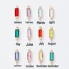 6mm Single Pendant Birthstone Jewelry - 12 Colors DIY Necklace & Earrings with K9 Glass