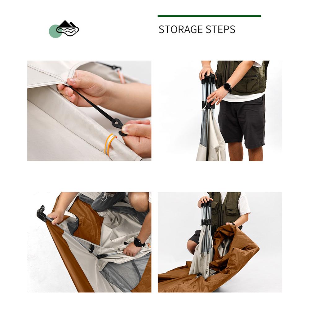 Açık Kamp Piknik Otomatik Hızlı Açık Çadır Su Geçirmez Güneş Işığına dayanıklı Çadır Aile Anında