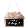 Wooden Ramadan Countdown Calendar Eid Festival Party Background for Party Decorations Accessory