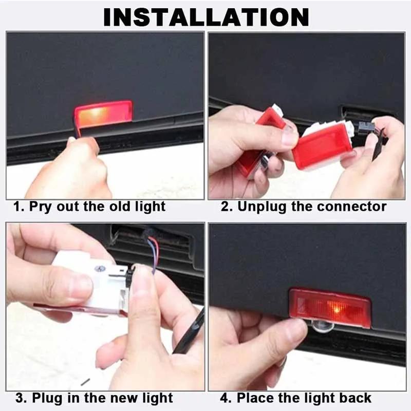 New 2025 Hot 2Pcs Led Car Door Welcome Light Logo Projector For Mercedes Benz W212 W205 AMG ML W166 W176 W177 W213 W246 GLB GLC