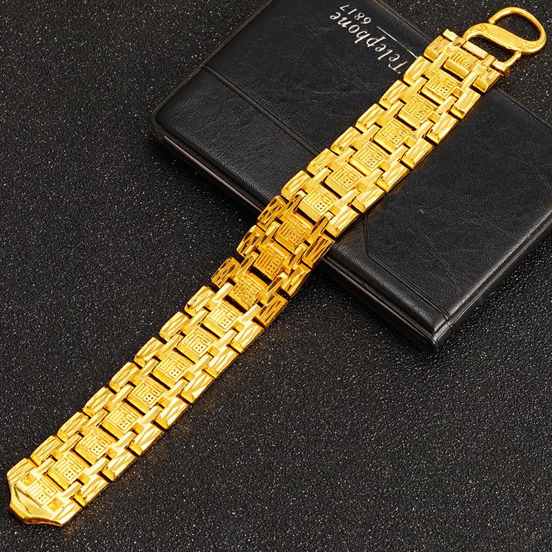 Men's Watch Clasp Chain Wide Men's Watch Chain Bracelet European and American Luxury High-end