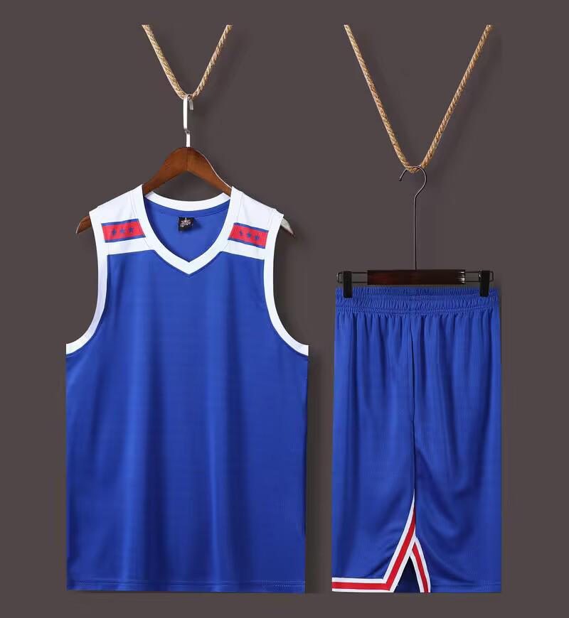 Men's Summer Basketball Team Uniform Set - Training Vest with Print