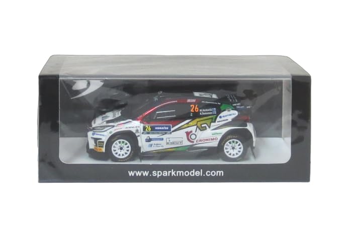 

Spark Scale Toyota GR Yaris Rally2 2024 Ралли Швеция WRC2 5-е место Полная модель с логотипом спонсора Дисплей 1/43 #26 M. Хейккиля