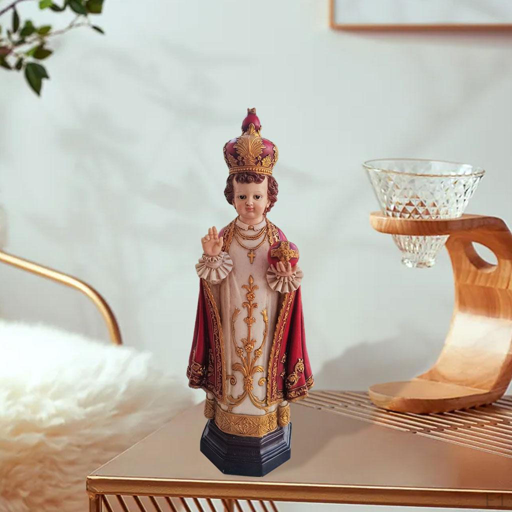 Catholic Virgin Mary Statue Sculpture 18 Inch Desktop Ornaments for Religious Gifts