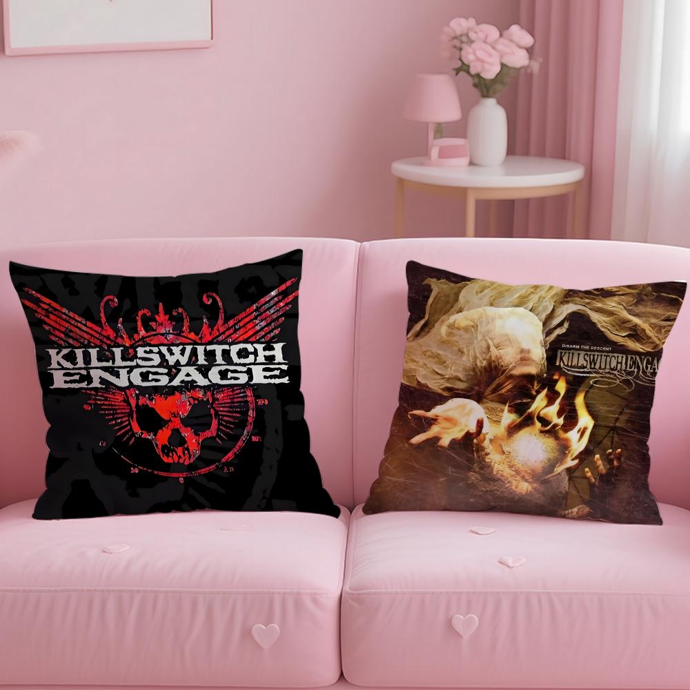 Klassische Band Killswitch Engage Kissenbezug Weich & Leicht zu Waschen – Vielseitig für Sofa, Bett, Reisen und Büro