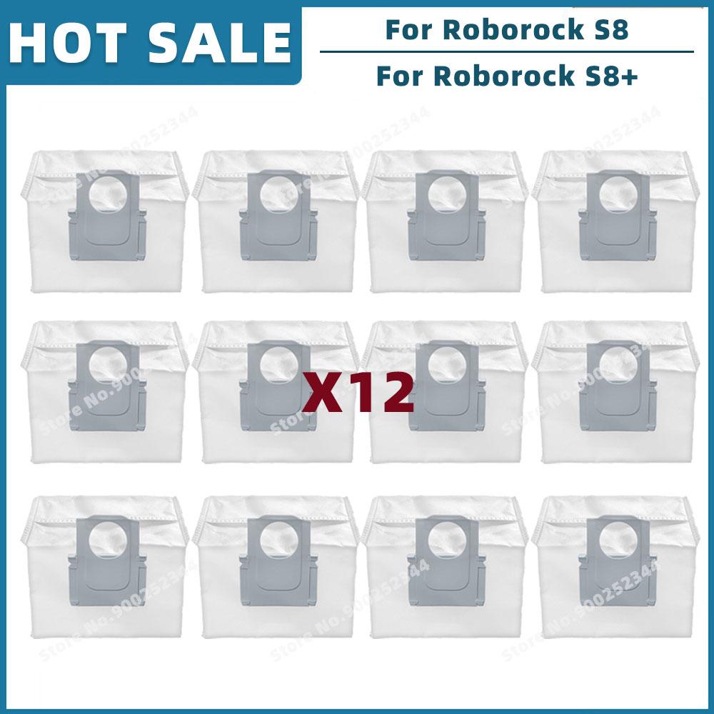 Compatible For Roborock S8 / S8 Plus Replacement Spare Parts Roller Main Side Brush Hepa Filter Mop Cloth Dust Bag Accessories