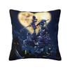 Custom Modern Disney Anime Kingdom Hearts Sofa Cushion Cover Velvet Game Kawaii Cartoon Pillow Case Home Decorative