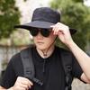 Outdoor camping hat men versatile hiking fishing mountain hat western cowboy bucket hat big brim solid color sun hat