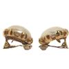 Chanel Large Elegant Earring Gold Plated Gold Women Used