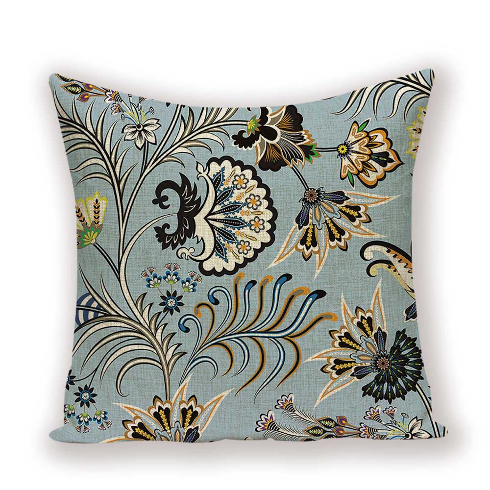 Vintage Home Decor Cushion Covers Flower Floral Pillowcase For Sofa Nordic Throw Pillow Covers 45 X 45 Cm Quality Polyester Pill