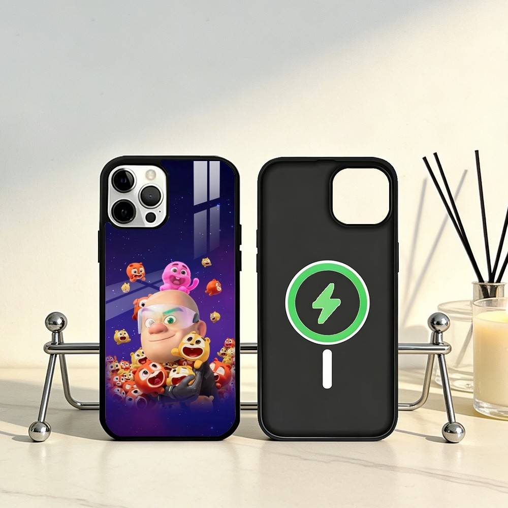 Cartoon Boonie Bears Phone Case For iPhone17,16,15,14,13,12,11 Plus,Pro Max Magnetic For Magsafe Wireless Charging
