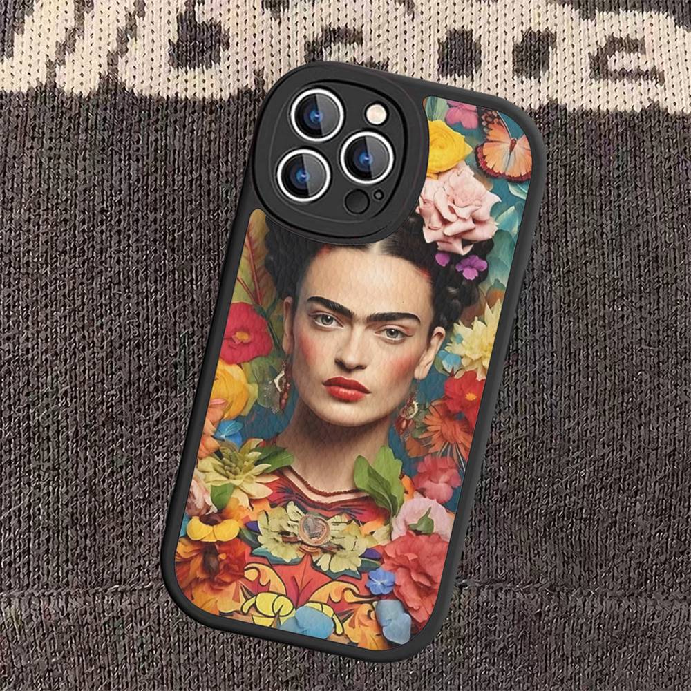 

Fashion F-Frida K-KahlosS Leather Phone Case For IPhone 16 15 14 13 11 12 Pro Max Mini Plus Back Cover iPhone 14