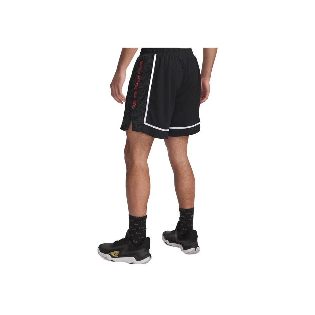 Under Armour Zone Pro Comfortable Fashion Versatile Trendy Solid Color Letter Casual Shorts Men shorts Black 6000366-001