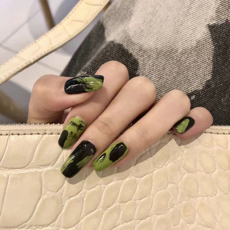 

Темные ультратонкие накладки для ногтей в стиле ретро, ​​французские, европейские и американские граффити, недорогая оптовая печать, одежда для дизайна ногтей, накладные накладки для ногтей