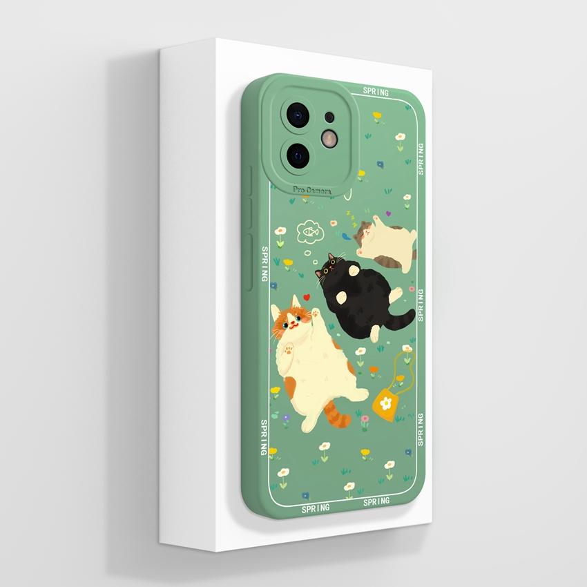 עבור אייפון 12 11 XR 6 7 8 פלוס מיני פרו מקס תיקי טלפון דפוס ארנבת קטיפה חמודה הגנה עמידה לאבק מסיליקון נוזלי כיסוי אחורי רך עבור כיסוי לאייפון