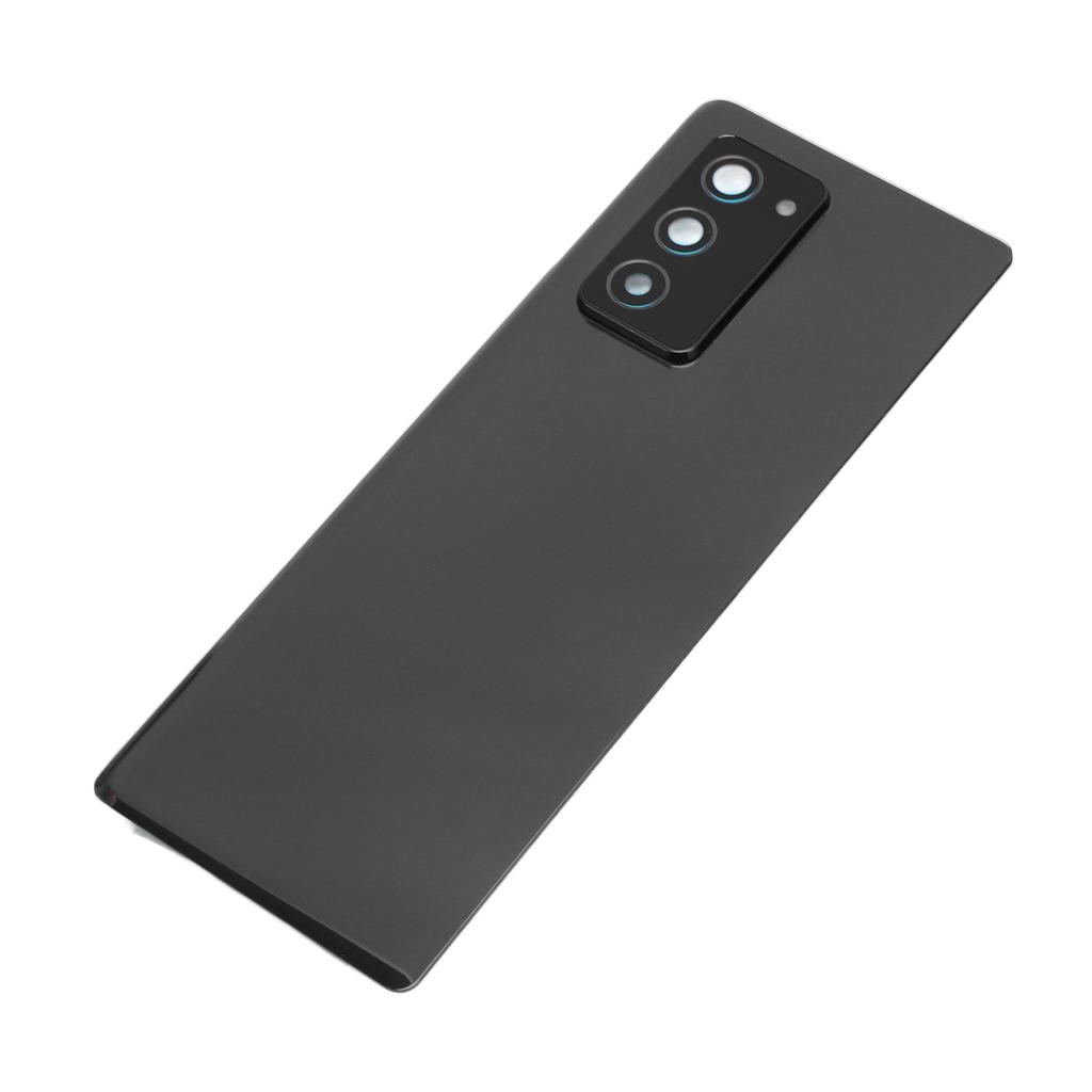 Back Glass Cover Housing Door for Galaxy Z Fold 2 5G F916 with Pre Installed Camera Lens Tape Repair Tools Black
