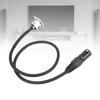 2 Pcs XLR Pass Through Cable No Solder D Type XLR Cable Mic Feed Pass Thru Converter for Stage Box Patch Panel Floor Box